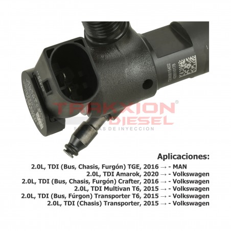 Juego de 4 Inyectores Diesel 28565337 28654963 para 2.0 TDI Amarok, Crafter, Transporter VW, 2017-2023, 04L130277BB 04L130277BG