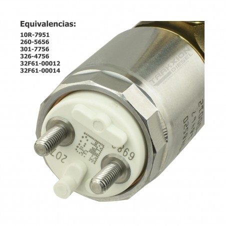 Inyector Diesel para Excavadora 311 312 313 314 320 Caterpillar C4.4, Perkins, 10R-7951, 326-4756, 10R7951, 3264756, 32F61-00012