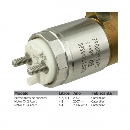 Inyector Diesel para Excavadora 311 312 313 314 320 Caterpillar C4.4, Perkins, 10R-7951, 326-4756, 10R7951, 3264756, 32F61-00012