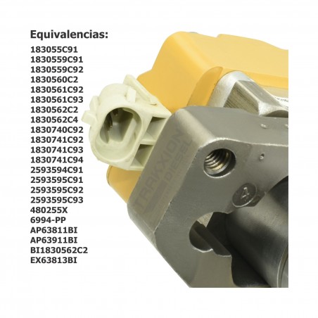 Inyector Diesel HEUI BI para DT466, DT466E, Navistar, International, 175-250 HP, 1999-2003, AP63811BI, AP63911BI, EX63813BI