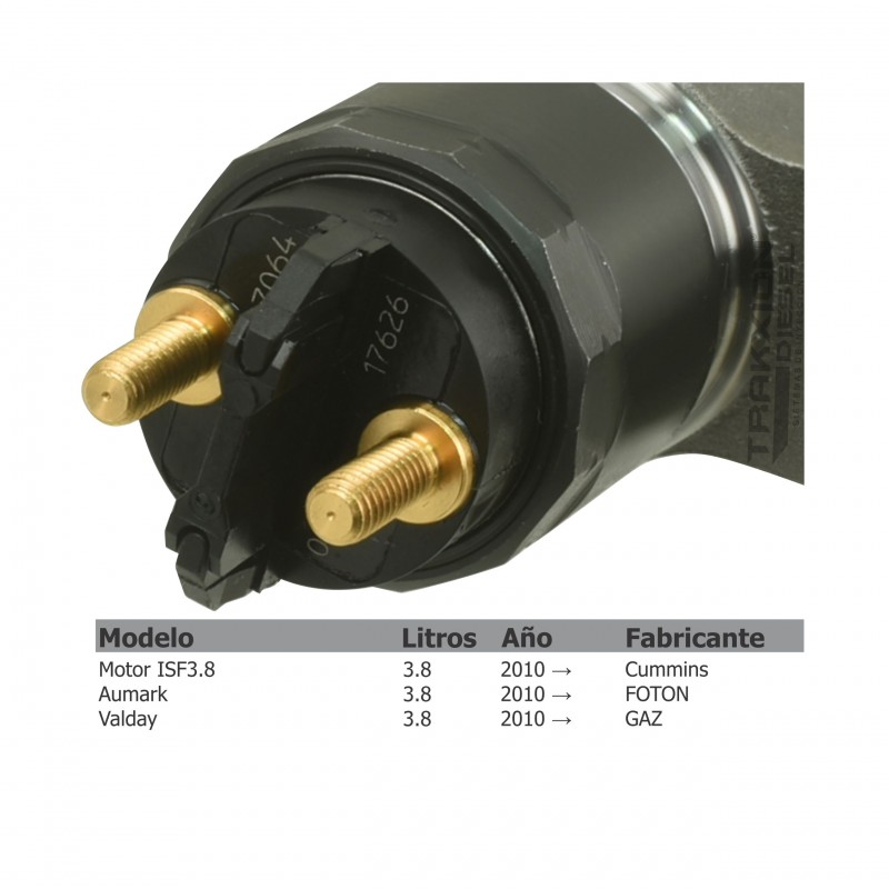 Inyectores Diesel CRIN para Aumark C15 C8.5, Foton, 3.8 ISF Cummins, 0445120134, 0986AD1064, 4947582, 5283275, J5283275A7596