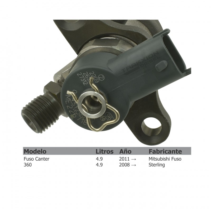 Inyector Diesel CRIN Bosch para Fuso 360 Sterling, 4.9 4M50 Mitsubishi, 0445120049, ME223002, ME223750