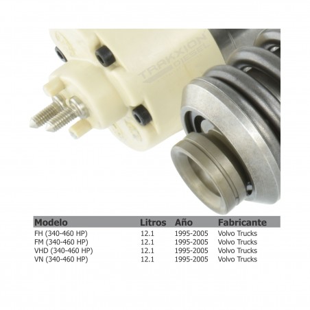 Inyector Diesel EUI A3 Delphi para D12 Volvo 7550 Bus y Truck, 3169521, 8113837, BEBE4B12005, EX631007