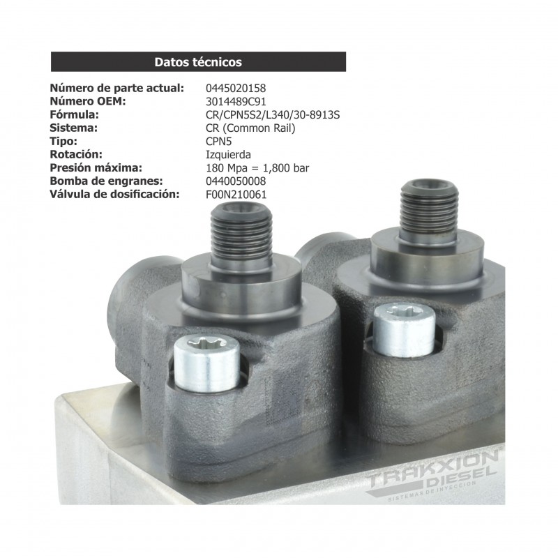 Bomba de inyección Diesel para MaxxForce 15 Navistar, PayStar, ProStar, 9900i, International, 0445020158, 3002634C91, 3014489C91