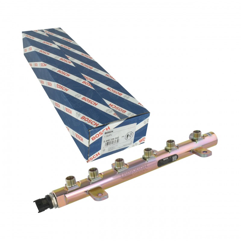 Riel (tubo) acumulador de presión Diesel Bosch para 6.7 ISB y QSB, Cummins y Komatsu, 0445226042, 3977530