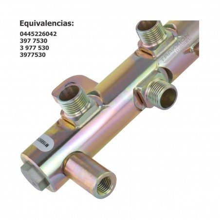 Riel (tubo) acumulador de presión Diesel Bosch para 6.7 ISB y QSB, Cummins y Komatsu, 0445226042, 3977530