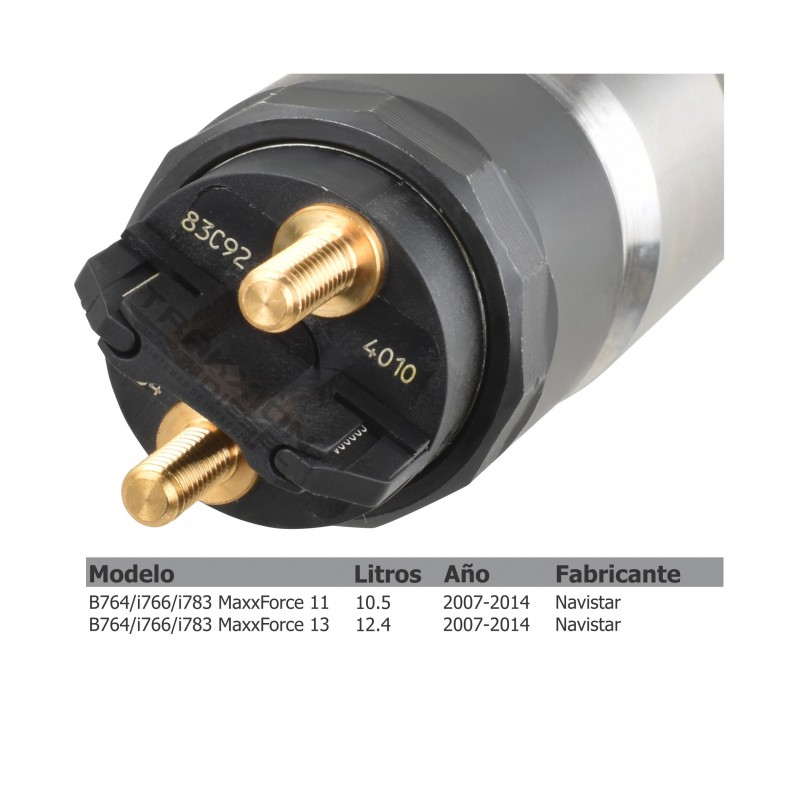 Inyector Diesel CRIN3 Bosch para MaxxForce 11 y 13, N13, Navistar, 0445124010, 0445124011, 0986435577, 0986435603, F00E200504
