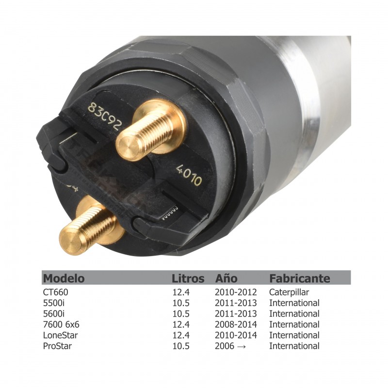 Inyector Diesel CRIN3 Bosch para CT660 Caterpillar, MaxxForce 13, Navistar, 3005783C92, 3007639C92, 5010732R92