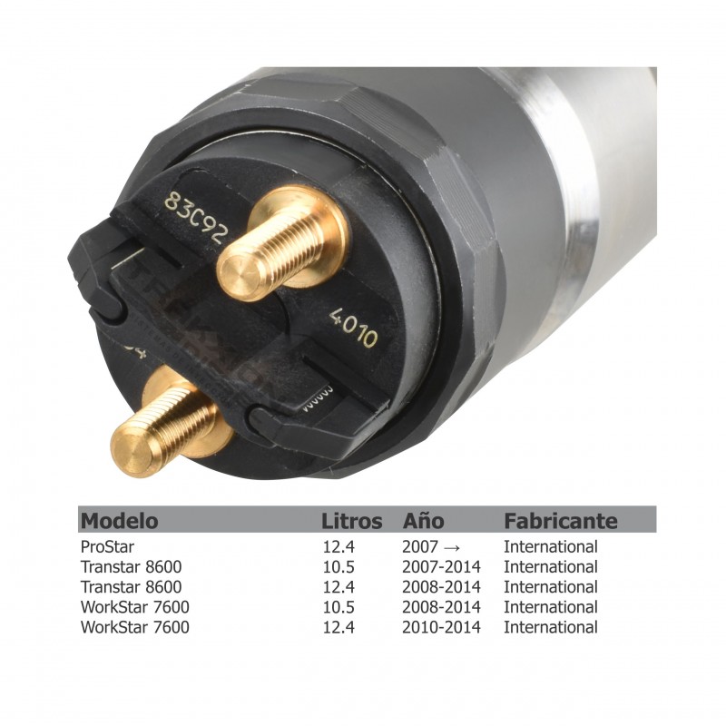 Inyector Diesel CRIN3 Bosch para CT660 Caterpillar, MaxxForce 13, Navistar, 3005783C92, 3007639C92, 5010732R92