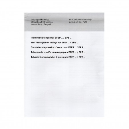 Equipo probador Bosch de inyectores Diesel mecánicos, EFEP 60H, 0-400 Bar, 0681200502