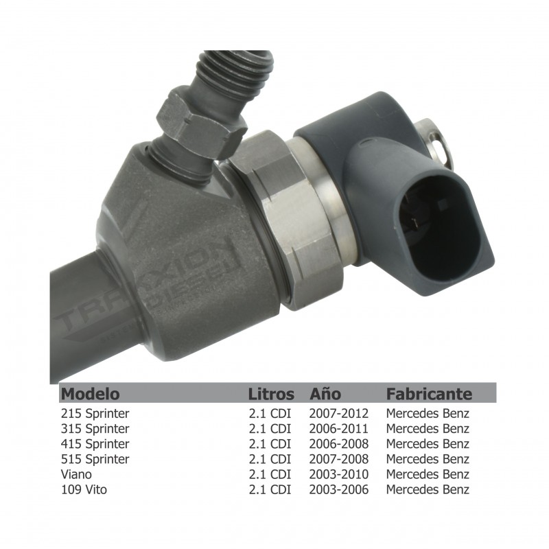 Inyector Diesel CRI Bosch para Sprinter, OM646, 2006-2011, MB, 0445110294, 0445110295, 0986435159, A6460701287, A646070128780