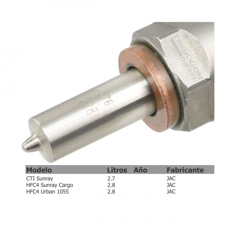 Inyector Diesel CRI Bosch para 2.8 JAC Sunray y Truck, 0445110465, 0445110466, 0986435308, 1100200FA130