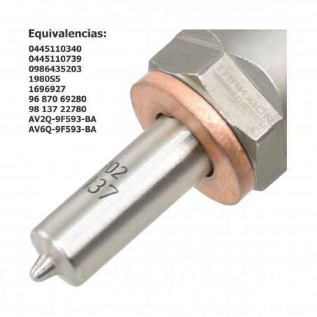 Inyector Diesel para 1.6 HDI Peugeot, 301, Expert, Partner, Rifter K9, 1980S5, 0445110340