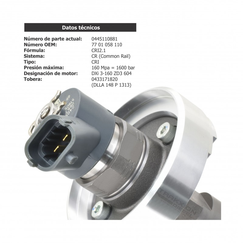 Inyector Diesel para Mascott 3.0 DXi ZD3, 2004-2007, Renault, 16600-DC000, 16600-DC00A, 7485001659BX, 7701058110, 7701061090