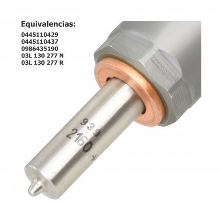 Inyector Diesel CRI Bosch para Passat 2.0 TDI Volkswagen, 2011-2014, 0445110429, 0445110437, 0986435190, 03L130277N, 03L130277R