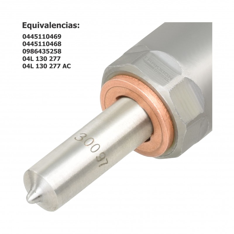 Inyector Diesel para 2.0 TDI, Beetle, Caddy, Golf, Jetta, Passat, Tiguan, VW, 0445110468, 0445110469, 0986435258, 04L130277AC
