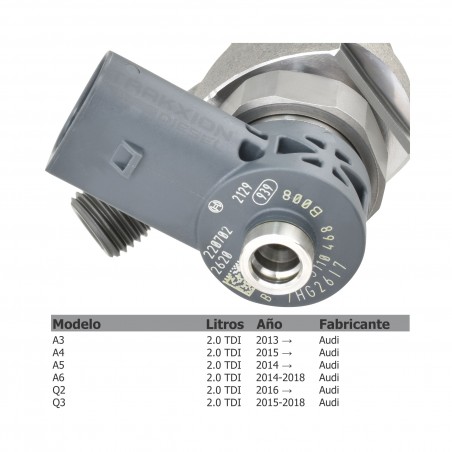 Inyector Diesel para 2.0 TDI, Beetle, Caddy, Golf, Jetta, Passat, Tiguan, VW, 0445110468, 0445110469, 0986435258, 04L130277AC