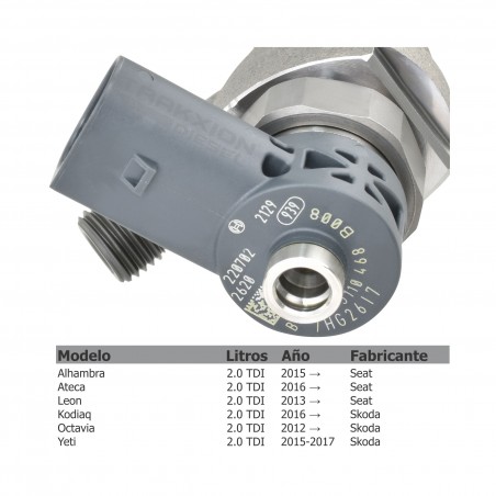 Inyector Diesel para 2.0 TDI, Beetle, Caddy, Golf, Jetta, Passat, Tiguan, VW, 0445110468, 0445110469, 0986435258, 04L130277AC