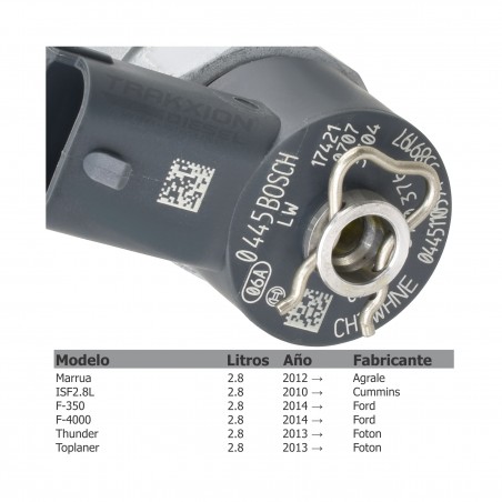 Inyector Diesel CRI para 3.8 ISF Cummins, Toano Foton, T140 JAC, 0445110376, 0445110594, 0986435314, 5258744, 5309291, 5589197