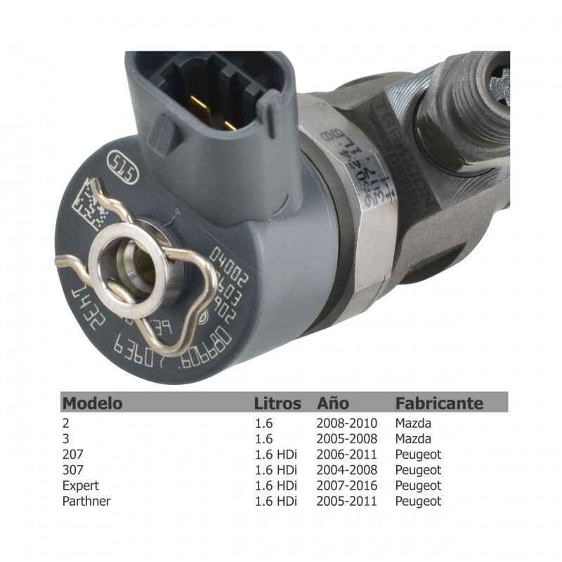 Inyector Diesel para 1.6 HDI, 207, 307, Expert, Partner, Peugeot, 0445110239, 0986435122, 1609849280, 1980H2, 9655606680