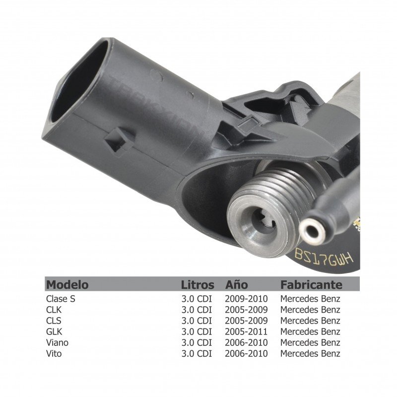 Inyector Diesel Piezoeléctrico Bosch 0445115026, 0445115063, 0445115064, 0445115071, 0445115075, 0986435355, 0986435398