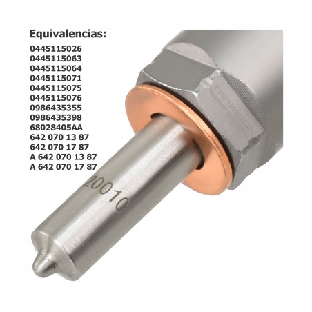 Inyector Diesel para OM642, Viano y Vito, MB, 0445115063, A6420700587, A6420701387, A642070138780, A6420701887, A6420701987