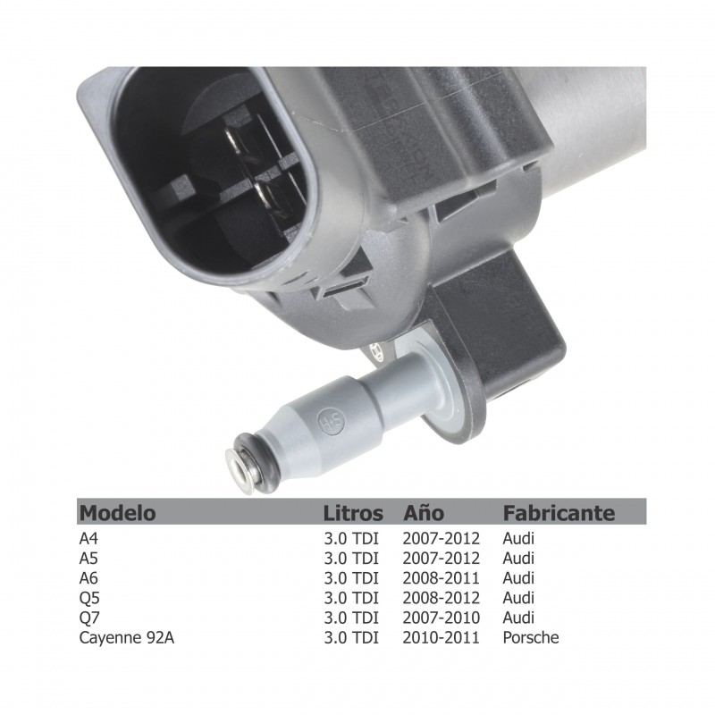 Inyector Diesel para 3.0 TDI, Q5 y Q7 quattro Audi, Touareg VW, 059130277AP, 059130277AR, 059130277BE, 059130277CJ, 059130855FX
