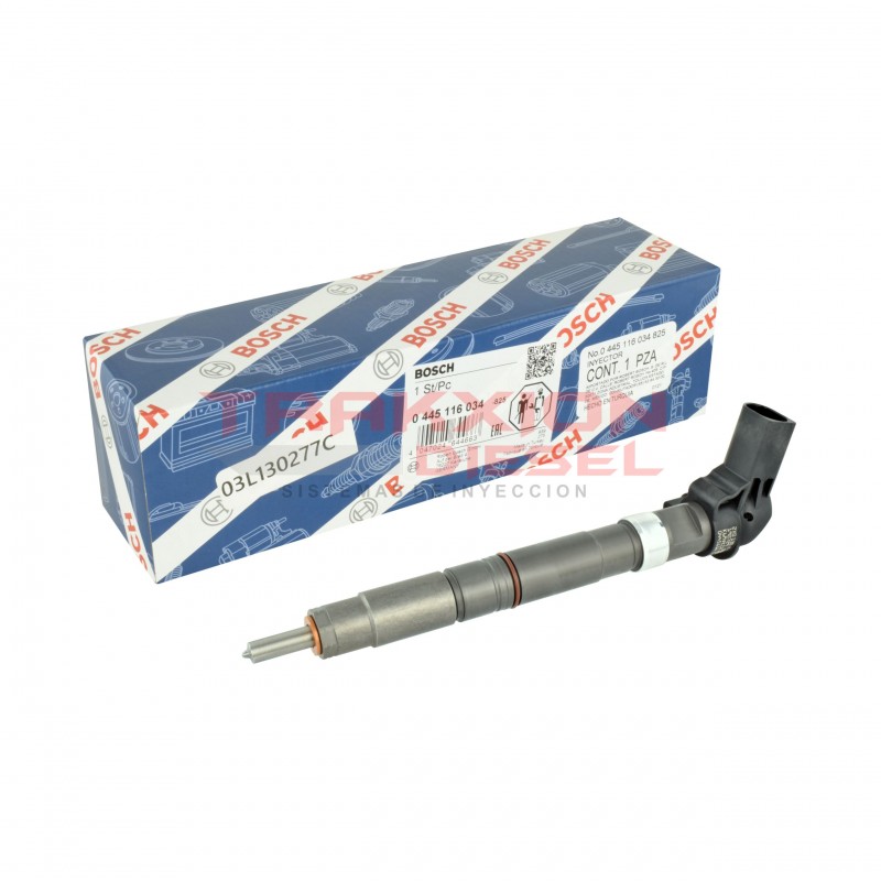 Inyector Piezo Diesel nuevo original Bosch para 2.0 TDI Transporter 2009-2019 Volkswagen, 0445116034, 0445116035, 03L130277C