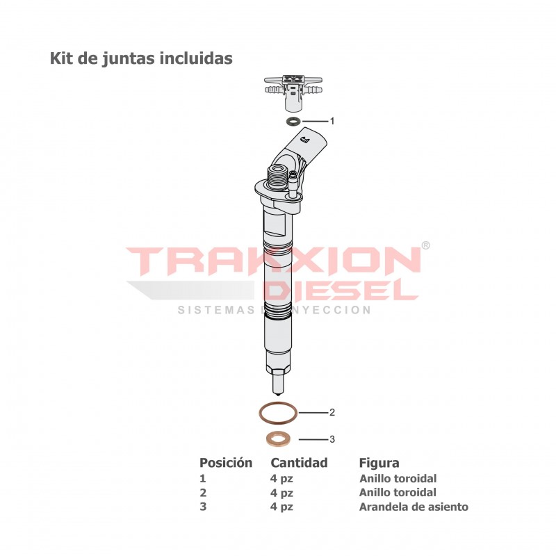 Juego de 4 inyectores Diesel nuevos originales Bosch para 2.0 TDI Transporter 2009-2019 Volkswagen, 0445116034, 03L130277C