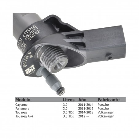 Inyector Diesel Piezoeléctrico Bosch para 3.0 TDI, Q7 Audi y Touareg VW, 059130277CD, 059130277EJ, 95811012810, 95811012811