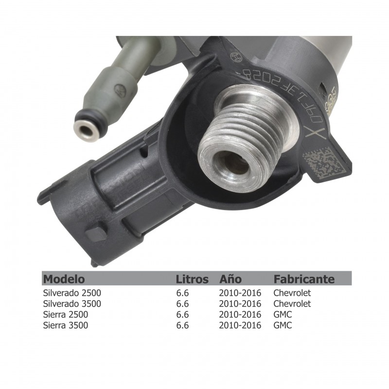 Inyector Diesel para 2500 y 3500, Silverado Chevrolet y Sierra GMC, 2010-2016, 0445117010, 0986435410, 12620534, 19256590
