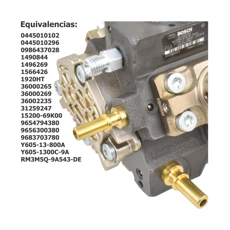 Bomba de inyección Diesel CP1 Bosch para Partner, Expert, 207, 307, 1.6 HDi, Peugeot, 1920HT, 9654794380, 9656300380, 9683703780