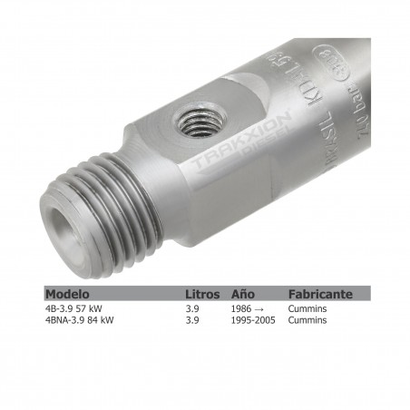 Inyector Diesel Bosch para LV80 U80 Tractor Cargador, Case New Holland y 3.9 4B Cummins, 0432131698, 3930573, J930573, KDAL59P16