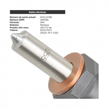 Inyector Diesel Bosch para Tractor JX 1090 1095, JX 1100, Maxxum MXU 100, Case, 0432133780, 2852056, 500390441