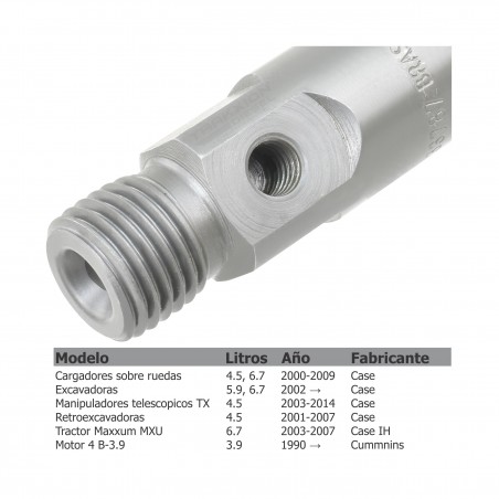Inyector Diesel Bosch para 3.9 y 5.9, 4B y 6BTAA Cummins, CX220, CX 220, Excavadora Case, 0432133787, 3939696, 4089270
