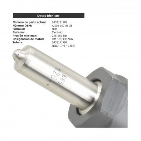 Inyector Diesel Bosch para Mercedes Benz, 0432191282, A0060172821