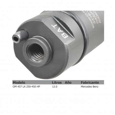 Inyector Diesel Bosch para OM457 LA, Mercedes Benz, 0432191285, A0020105351, A0060170321