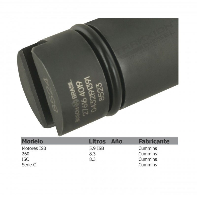 Inyector mecánico Diesel Bosch 0432191391 para 8.3 ISC 260, Serie C, Cummins CDC, 3944211, 3948523