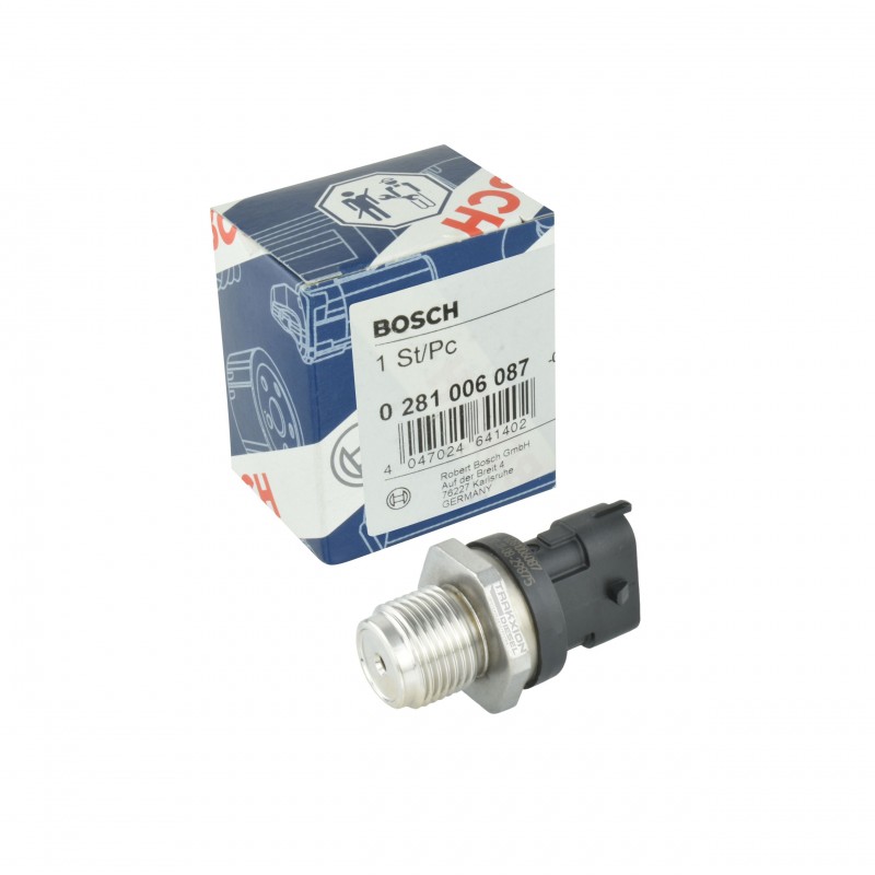 Sensor de presión Diesel Bosch 2000 Bar para Retroexcavadora B90 B95 B100 B110 B115, New Holland, 2854542, 504333094