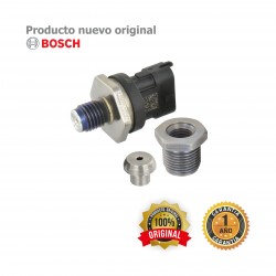 Sensor de presión Diesel Bosch 1800 Bar para Ducato 2.3 Fiat, Silverado 2500 y 3500 6.6 Duramax Chevrolet, 4897501, 97329566