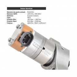 copy of Inyector Diesel Reman EX634761, 10R-4761, 20R-8057, 222-5959, 222-5961, 10R4761, 20R8057, 2225959, 2225961 para C7 CAT