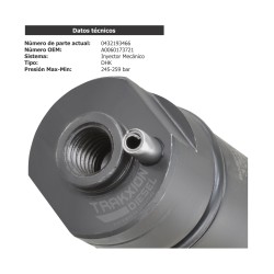 Inyector Diesel Bosch 0432193466, A0020105951, A0060173721, RA0020105951 para Mercedes Benz