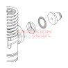 Anillo toroidal de bobina de inyector Diesel UIS Bosch 1410257002