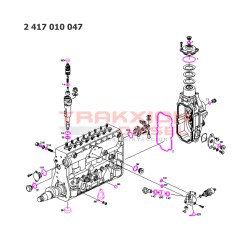 Juego de juntas de bomba lineal Diesel Bosch de 8 cilindros 2417010047