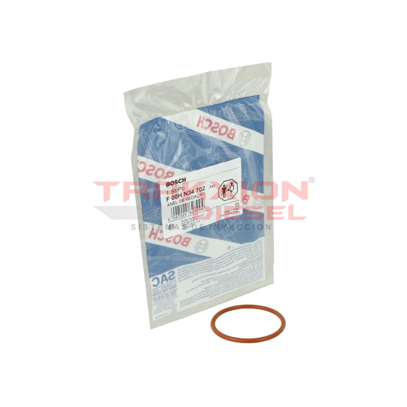 Anillo toroidal liga exterior F00HN34702 para inyector Diesel DDEC V S60 Detroit Diesel 23537111