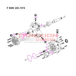 Juego kit de juntas de bomba Diesel CP3 Common Rail Bosch F00N201974, LDFF0092