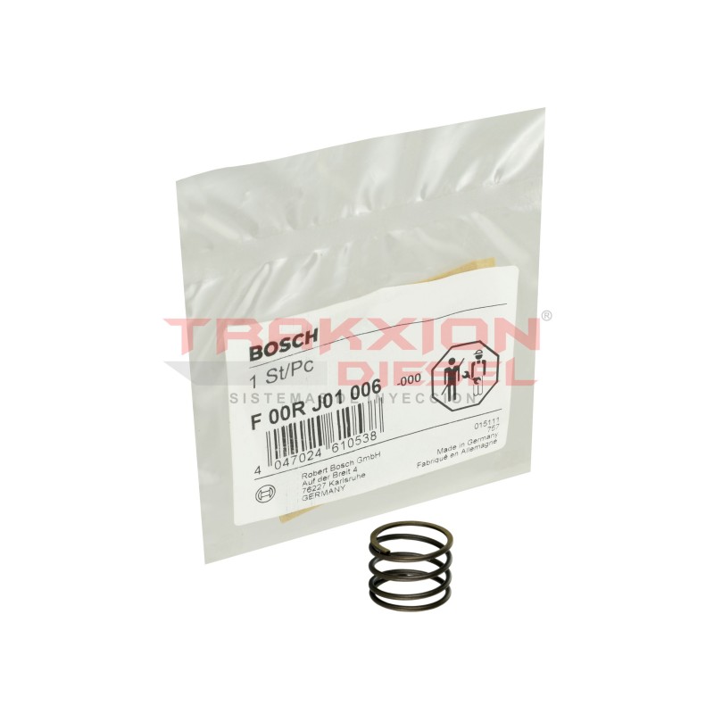 Muelle de compresión resorte de inyector Diesel CRIN Bosch F00RJ01006