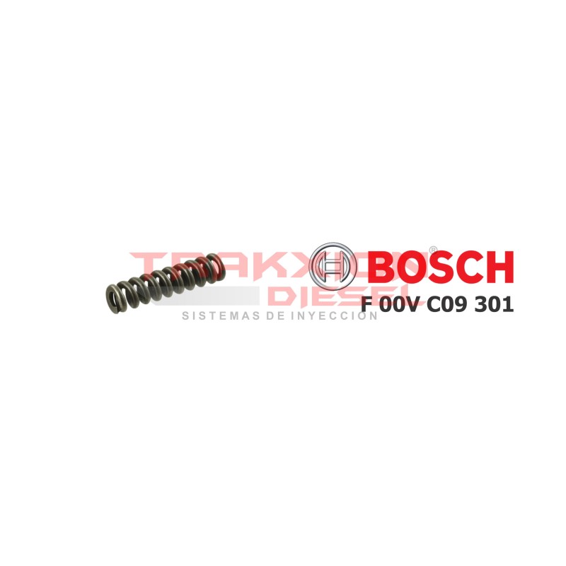 Muelle de compresión resorte F00VC09301 de inducido de inyector Diesel Bosch