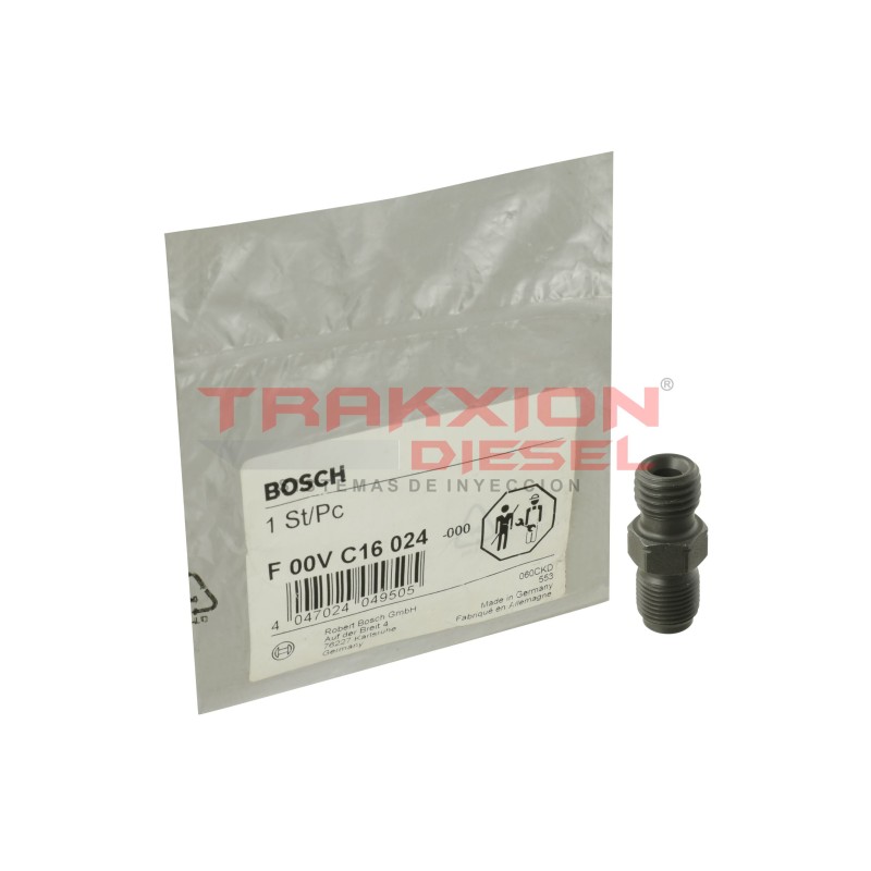 Racor de empalme F00VC16024, F00VC16009 de inyector Diesel para 2.3 Ducato Fiat, Manager Peugeot