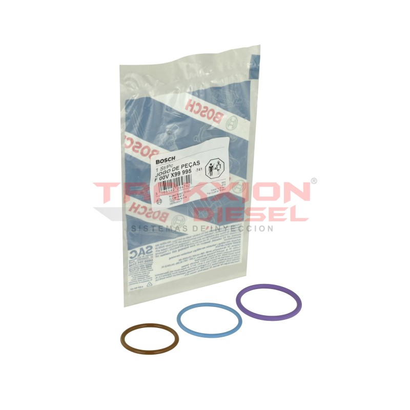 Kit de ligas exteriores F00VX99995 de inyector Diesel Bosch para D12 Scania, Case, Iveco, 500379769